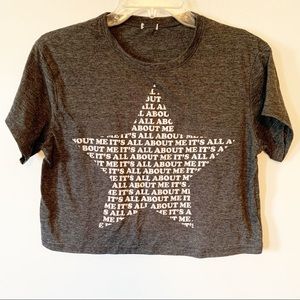 Garage “It’s all about me” crop top (m)